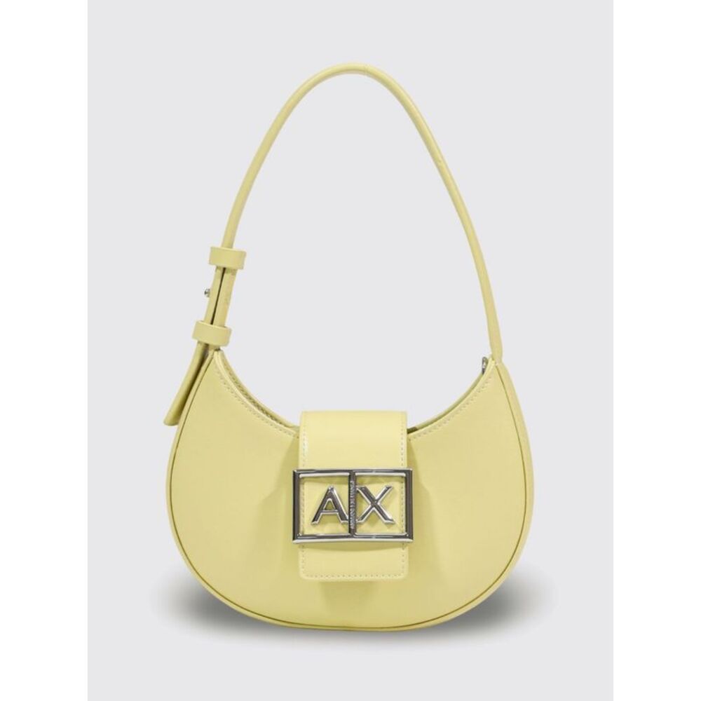 Armani Exchange Women Hobo Shoulder Bag With Metal Logo Armani Exchange